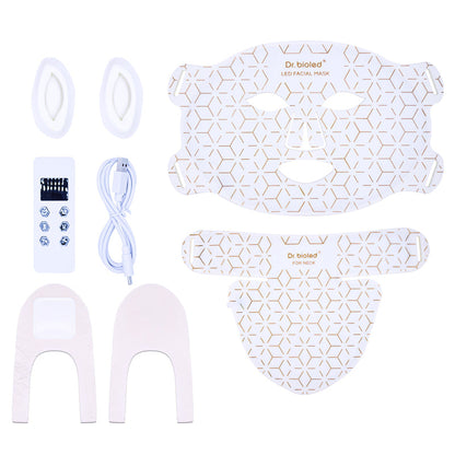 LED Red Light Therapy Face & Neck Mask Australia | Near Infrared Silicone LED Facial Mask for Wrinkles, Acne & Skin Rejuvenation