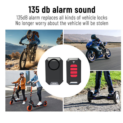 IPX5 Waterproof Bike Alarm – 135dB Anti-Theft Protection