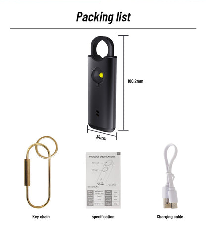 2025's Ultimate Personal Safety Alarm – 135dB Rechargeable Keychain Siren