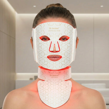 LED Red Light Therapy Face & Neck Mask Australia | Near Infrared Silicone LED Facial Mask for Wrinkles, Acne & Skin Rejuvenation