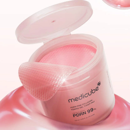 NEW- Medicube PDRN Pink Collagen Toning Gel Toner Pad (70 pads)