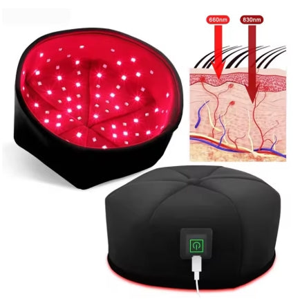 Red Light Therapy Hair Growth Cap (660nm + 830nm | 120 LEDs)