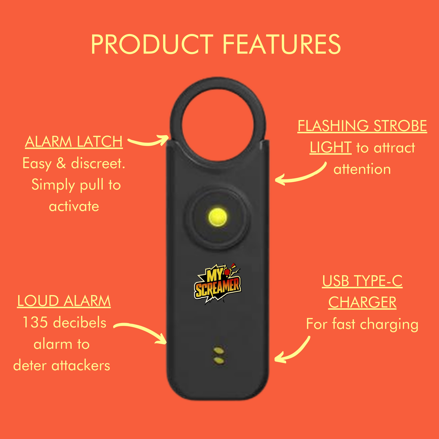 Premium Personal Safety Alarm