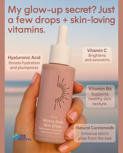 Oz Medical Drinkable Sunless Tanning Drops (50 mL)